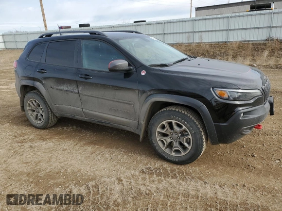 2020 Jeep Cherokee Trailhawk Elite with VIN 1C4PJMBN1LD533239, listed as a Copart auction lot 46364644 with 35,056 mi miles and . Bid and sale history available at DreamBid. Image 4.