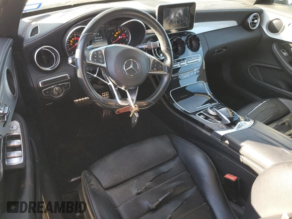 2017 Mercedes-Benz C 300 with VIN WDDWK4JB3HF541876, listed as a Copart auction lot 81630864 with 61,473 mi miles and Clean Title. Bid and sale history available at DreamBid. Image 8.