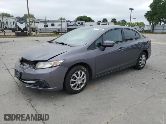 2015 Honda Civic LX z VIN 19XFB2F52FE275176, wystawiony jako Copart lot #53831585 z przebiegiem 142 435 mil mil oraz Szkoda całkowita • Salvage title. Historia ofert i sprzedaży dostępna na DreamBid. Obrazek 1.