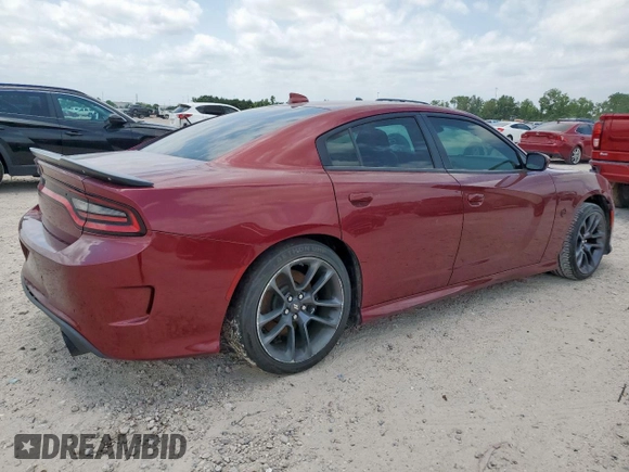 2020 Dodge Charger Scat Pack z VIN 2C3CDXGJ6LH219557, wystawiony jako Copart lot #57494375 z przebiegiem 43 591 mil mil oraz Szkoda całkowita • Salvage title. Historia ofert i sprzedaży dostępna na DreamBid. Obrazek 3.
