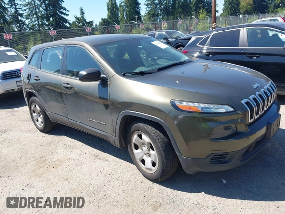 2015 Jeep Cherokee Sport z VIN 1C4PJLAB6FW722642, wystawiony jako IAAI lot #42742619 z przebiegiem 147 517 mil mil oraz . Historia ofert i sprzedaży dostępna na DreamBid. Obrazek 1.