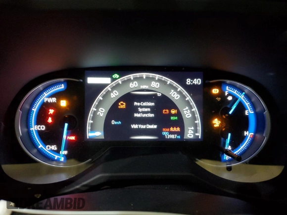 2023 Toyota RAV4 Hybrid XLE with VIN 4T3RWRFV2PU098239, listed as a Copart auction lot 88738295 with 13,987 mi miles and Salvage Title. Bid and sale history available at carsss.com. Image 9.
