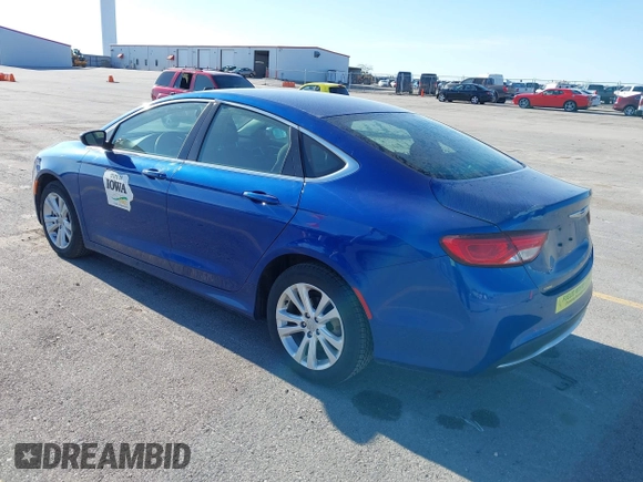2015 Chrysler 200 Limited with VIN 1C3CCCAB8FN697293, listed as a IAAI auction lot 42198434 with 129,912 mi miles and . Bid and sale history available at DreamBid. Image 3.