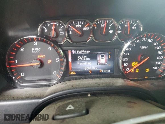 2015 GMC Sierra 1500 SLT with VIN 3GTU2VEC8FG287670, listed as a Copart auction lot 51584525 with 200,413 mi miles and Salvage Title. Bid and sale history available at DreamBid. Image 9.