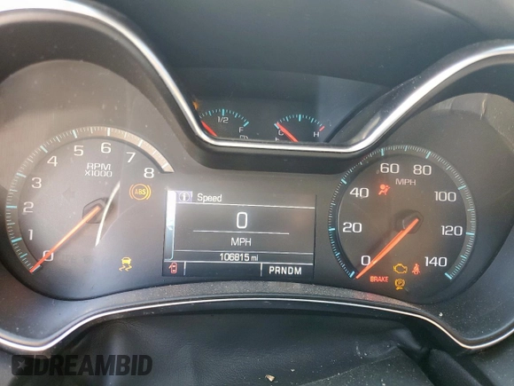 2014 Chevrolet Impala LTZ with VIN 1G1155S32EU149061, listed as a Copart auction lot 52488535 with 106,815 mi miles and Salvage title. Bid and sale history available at DreamBid. Image 9.