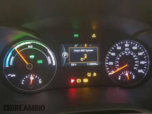 2017 Kia Optima Hybrid with VIN KNAGT4LE4H5010885, listed as a Copart auction lot 78872594 with 113,944 mi miles and Non Repairable. Bid and sale history available at carsss.com. Image 9.