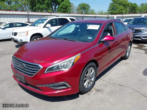 2015 Hyundai Sonata 2.4L SE with VIN 5NPE24AF5FH259928, listed as a IAAI auction lot 41880541 with 75,903 mi miles. Bid and sale history available at carsss.com. Image 2.