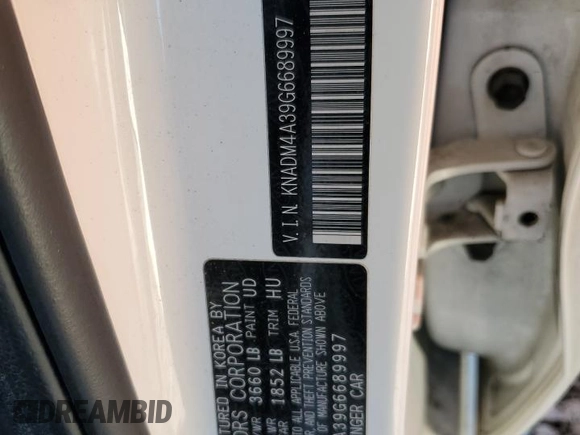 2016 Kia Rio LX with VIN KNADM4A39G6689997, listed as a Copart auction lot 46928295 with 157,187 mi miles and Salvage Title. Bid and sale history available at carsss.com. Image 12.