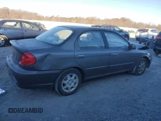 2003 Kia Spectra with VIN KNAFB121235248271, listed as a Copart auction lot 82426614 with 151,347 mi miles and Salvage Title. Bid and sale history available at DreamBid. Image 3.