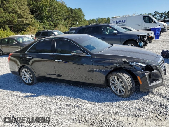 2017 Cadillac CTS RWD with VIN 1G6AP5SX2H0150035, listed as a Copart auction lot 75330874 with 74,582 mi miles and Salvage title. Bid and sale history available at DreamBid. Image 4.