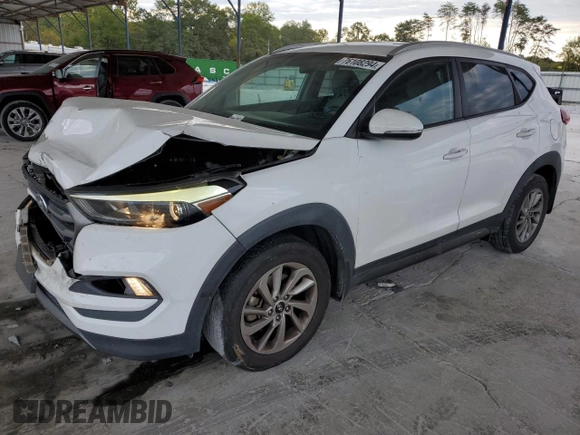 2016 Hyundai Tucson Eco with VIN KM8J33A24GU060326, listed as a Copart auction lot 76108294 with 142,498 mi miles and Salvage Title. Bid and sale history available at carsss.com. Image 1.