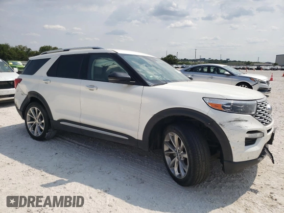 2022 Ford Explorer Platinum with VIN 1FM5K8HC6NGA70335, listed as a Copart auction lot 68748524 with 58,767 mi miles and Salvage Title. Bid and sale history available at carsss.com. Image 4.
