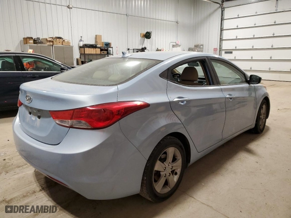 2011 Hyundai Elantra Ltd with VIN KMHDH4AE7BU146821, listed as a Copart auction lot 85974474 with 0 mi miles and Salvage Title. Bid and sale history available at carsss.com. Image 3.