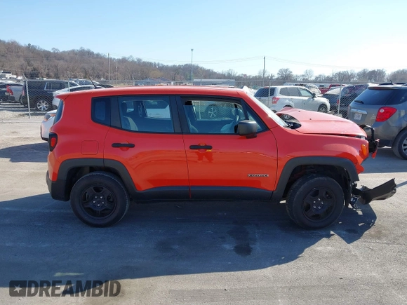 2017 Jeep Renegade Sport with VIN ZACCJBABXHPG35979, listed as a IAAI auction lot 41781553 with 71,265 mi miles and . Bid and sale history available at carsss.com. Image 13.