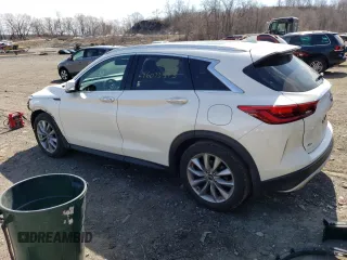 2020 Infiniti QX50 LUXE with VIN 3PCAJ5M32LF102733, listed as a Copart auction lot 46073343 with 23,978 mi miles. Bid and sale history available at carsss.com. Image 2.