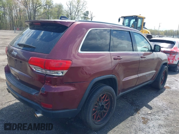 2017 Jeep Grand Cherokee Laredo with VIN 1C4RJEAG4HC965368, listed as a IAAI auction lot 42034698 with 110,152 mi miles. Bid and sale history available at carsss.com. Image 4.