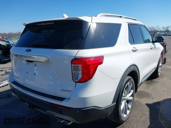 2021 Ford Explorer Platinum with VIN 1FM5K8HCXMGA11853, listed as a IAAI auction lot 41571946 with 37,193 mi miles. Bid and sale history available at carsss.com. Image 4.
