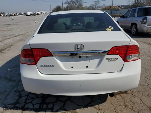 2010 Honda Civic Sdn LX with VIN 2HGFA1F52AH523034, listed as a Copart auction lot 51057415 with 103,892 mi miles and Salvage Title. Bid and sale history available at carsss.com. Image 6.