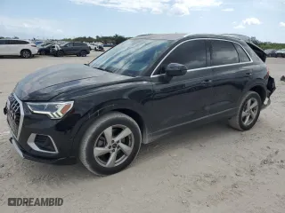 2021 Audi Q3 Premium Plus with VIN WA1BUCF36M1111520, listed as a Copart auction lot 47048935 with 22,415 mi miles and Non Repairable. Bid and sale history available at carsss.com. Image 1.