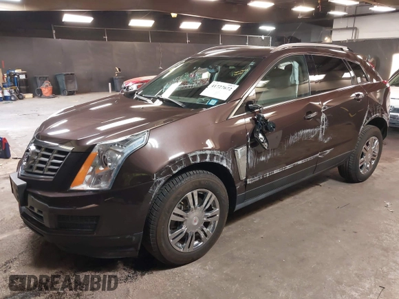 2015 Cadillac SRX Luxury Collection with VIN 3GYFNEE3XFS529754, listed as a IAAI auction lot 41727672 with 52,331 mi miles. Bid and sale history available at carsss.com. Image 2.