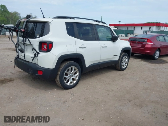 2018 Jeep Renegade Sport with VIN ZACCJBABXJPJ38577, listed as a IAAI auction lot 42112944 with 139,439 mi miles. Bid and sale history available at carsss.com. Image 4.