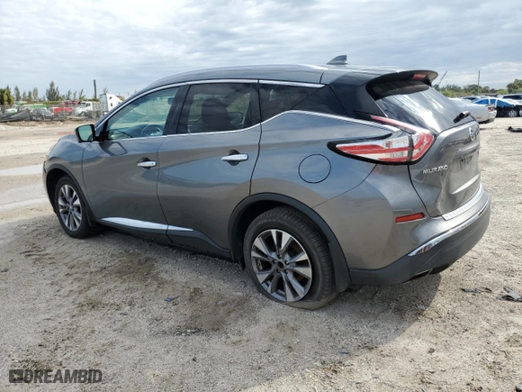 2017 Nissan Murano SL with VIN 5N1AZ2MG3HN163670, listed as a Copart auction lot 49519585 with 92,073 mi miles and Salvage Title. Bid and sale history available at carsss.com. Image 2.