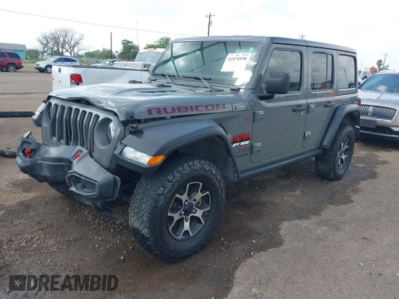 2020 Jeep Wrangler Unlimited Rubicon z VIN 1C4HJXFG7LW193665, wystawiony jako IAAI lot #41874930 z przebiegiem 58 884 mil mil oraz . Historia ofert i sprzedaży dostępna na DreamBid. Obrazek 17.