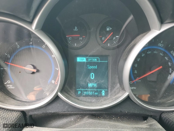 2015 Chevrolet Cruze LT with VIN 1G1PE5SB6F7295190, listed as a Copart auction lot 49322955 with 106,581 mi miles and Salvage Title. Bid and sale history available at carsss.com. Image 9.