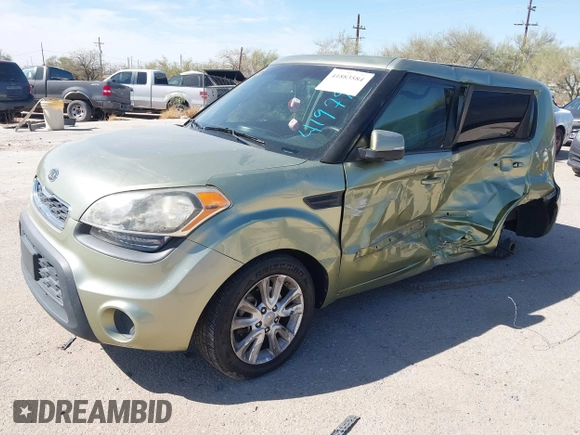 2012 Kia Soul + with VIN KNDJT2A64C7419796, listed as a IAAI auction lot 41883584 with 114,551 mi miles. Bid and sale history available at carsss.com. Image 17.