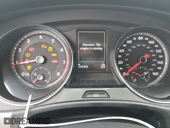 2019 Volkswagen Atlas SE with VIN 1V2UR2CA4KC610944, listed as a Copart auction lot 56814765 with 114,163 mi miles and Salvage title. Bid and sale history available at DreamBid. Image 9.
