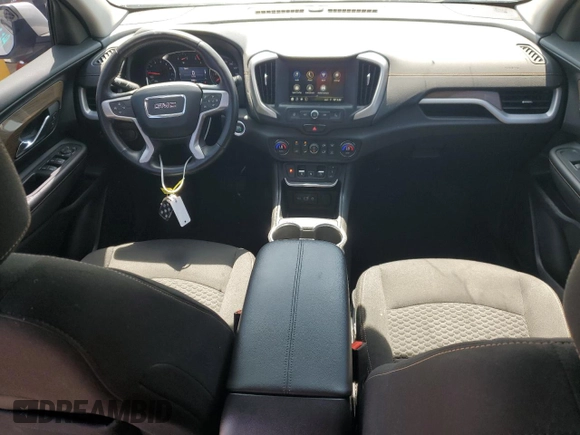 2019 GMC Terrain SLE with VIN 3GKALMEV4KL250147, listed as a Copart auction lot 61103705 with 33,499 mi miles and Salvage title. Bid and sale history available at DreamBid. Image 8.