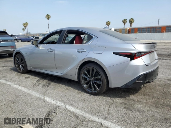 2024 Lexus IS 350 F Sport with VIN JTHGZ1B23R5081759, listed as a Copart auction lot 58436035 with 8,348 mi miles and Salvage title. Bid and sale history available at DreamBid. Image 2.