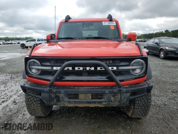 2023 Ford Bronco with VIN 1FMEE5DP5PLB97182, listed as a Copart auction lot 51738955 with 10,248 mi miles and Salvage title. Bid and sale history available at DreamBid. Image 5.