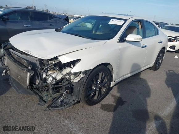 2014 Nissan Maxima 3.5 SV with VIN 1N4AA5AP4EC480646, listed as a IAAI auction lot 41730852 with 108,855 mi miles. Bid and sale history available at carsss.com. Image 2.
