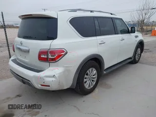 2020 Nissan Armada SV with VIN JN8AY2ND4LX016965, listed as a IAAI auction lot 41426843 with 62,523 mi miles. Bid and sale history available at carsss.com. Image 4.