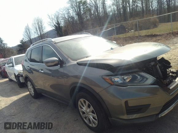 2017 Nissan Rogue SV with VIN KNMAT2MV9HP569896, listed as a IAAI auction lot 41734484 with 232,629 mi miles. Bid and sale history available at carsss.com. Image 1.