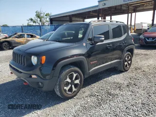 2020 Jeep Renegade Trailhawk z VIN ZACNJBC18LPM03643, wystawiony jako Copart lot #52447165 z przebiegiem 61 523 mil mil oraz Nie do naprawy • Non repairable. Historia ofert i sprzedaży dostępna na DreamBid. Obrazek 1.