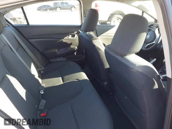 2015 Honda Civic Sedan LX with VIN 19XFB2E51FE061538, listed as a IAAI auction lot 41761473 with 113,404 mi miles. Bid and sale history available at carsss.com. Image 8.