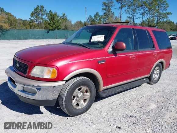1998 Ford Expedition XLT with VIN 1FMRU17L1WLA47560, listed as a IAAI auction lot 41714605 with 121,523 mi miles. Bid and sale history available at carsss.com. Image 2.