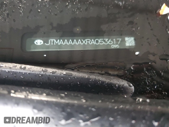 2024 Toyota bZ4X XLE with VIN JTMAAAAAXRA053617, listed as a Copart auction lot 44891775 with 94 mi miles and Salvage Title. Bid and sale history available at DreamBid. Image 15.
