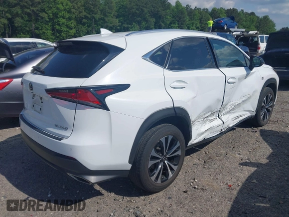 2021 Lexus NX 300 F Sport z VIN JTJSARDZ4M5022706, wystawiony jako IAAI lot #42198586 z przebiegiem 46 305 mil mil oraz . Historia ofert i sprzedaży dostępna na DreamBid. Obrazek 4.