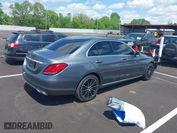 2021 Mercedes-Benz C 300 with VIN W1KWF8DBXMR645829, listed as a IAAI auction lot 42093092 with 25,768 mi miles and . Bid and sale history available at carsss.com. Image 4.