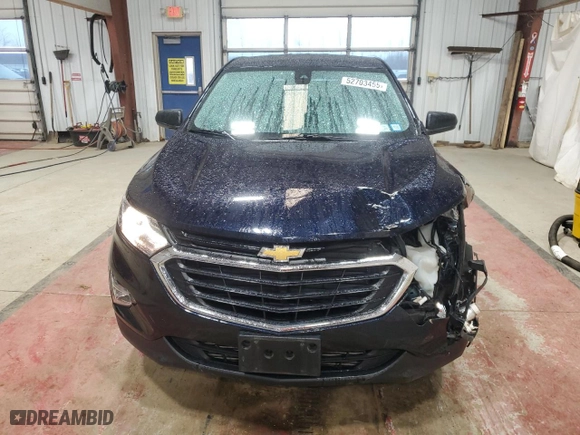 2020 Chevrolet Equinox LS with VIN 3GNAXSEV1LS632087, listed as a Copart auction lot 52703455 with 58,814 mi miles and Salvage Title. Bid and sale history available at carsss.com. Image 5.