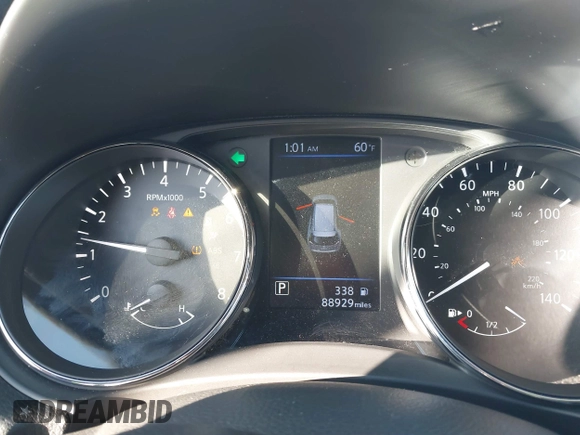 2019 Nissan Rogue SL with VIN 5N1AT2MT8KC758936, listed as a IAAI auction lot 41273355 with 88,929 mi miles and . Bid and sale history available at DreamBid. Image 7.