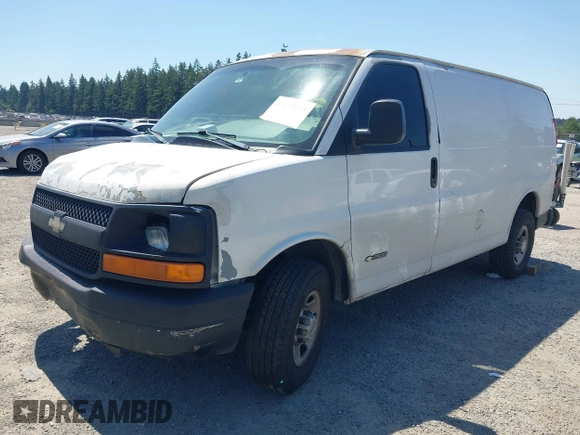 2005 Chevrolet Express Cargo with VIN 1GCGG25V151200770, listed as a IAAI auction lot 42639469 with 336,555 mi miles and . Bid and sale history available at DreamBid. Image 2.