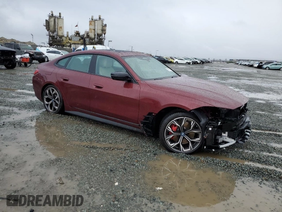 2024 BMW i4 eDrive40 z VIN WBY73AW05RFS90523, wystawiony jako Copart lot #49114805 z przebiegiem 12 323 mil mil oraz Szkoda całkowita • Salvage title. Historia ofert i sprzedaży dostępna na DreamBid. Obrazek 4.