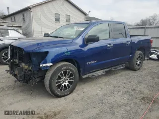 2021 Nissan Titan SL with VIN 1N6AA1EDXMN502930, listed as a Copart auction lot 48567535 with NaN miles and Salvage Title. Bid and sale history available at carsss.com. Image 1.