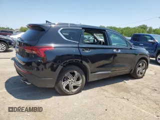 2021 Hyundai Santa Fe SE with VIN 5NMS14AJ5MH307450, listed as a Copart auction lot 63750124 with 21,187 mi miles and Salvage Title. Bid and sale history available at carsss.com. Image 3.