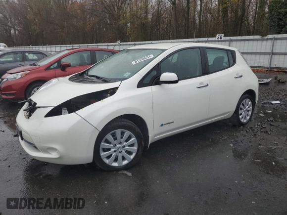 2017 Nissan LEAF SL with VIN 1N4BZ0CP1HC302498, listed as a Copart auction lot 81596034 with 32,514 mi miles and Salvage Title. Bid and sale history available at carsss.com. Image 1.