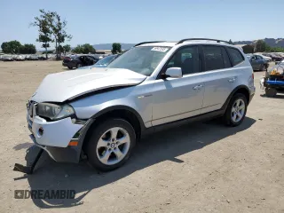 2007 BMW X3 3.0si with VIN WBXPC93497WF25452, listed as a Copart auction lot 59947535 with 120,268 mi miles and Salvage title. Bid and sale history available at DreamBid. Image 1.